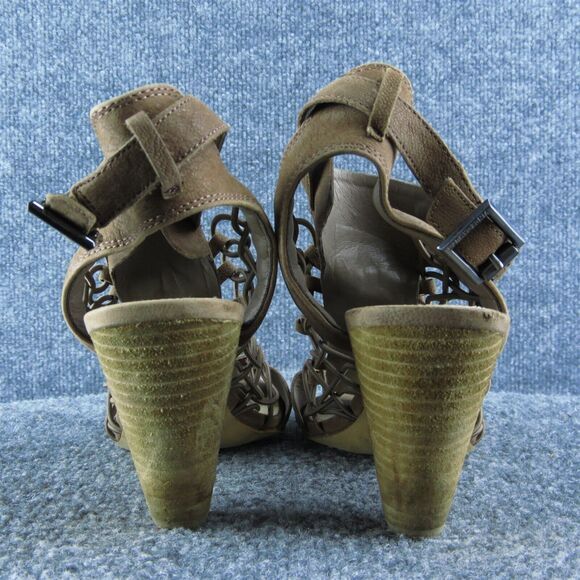 Vince Camuto‎ Evel Women Gladiator Sandal Shoes Size 9.5 Medium Brown Leather - Picture 5 of 10